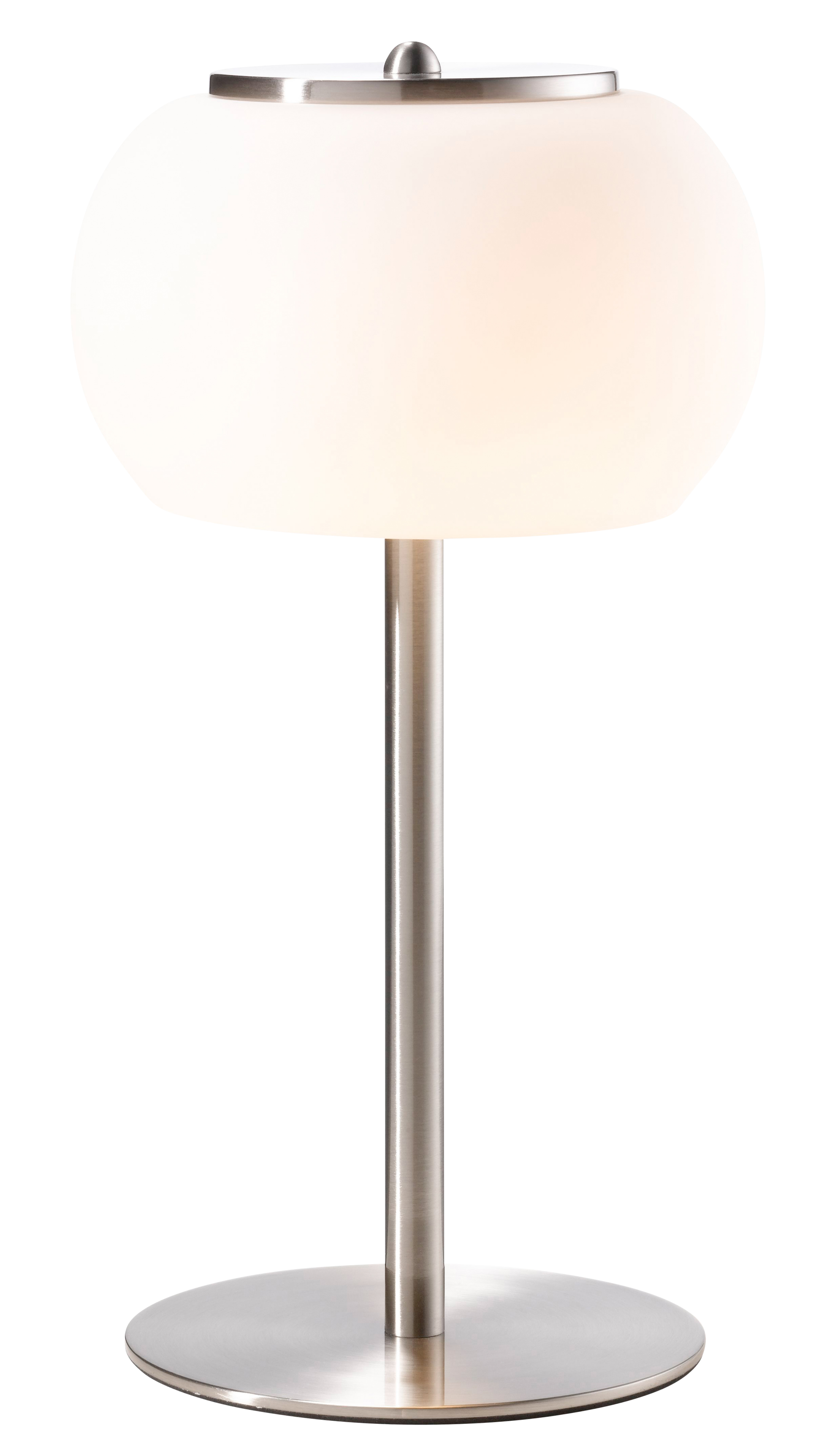 casaNOVA LED Tischlampe HILDA 33 cm nickelfarbig