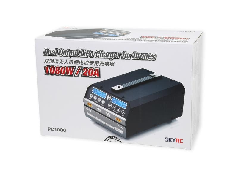SKYRC Dual-Ladegerät PC1080W 6S Leistungsstarkes Dual-Ladegerät für LiPo Akkus