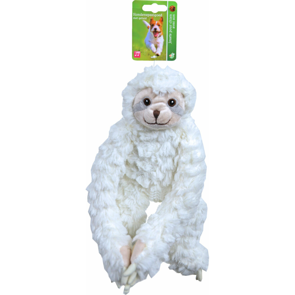 Boon Pluche Luiaard Wit Met Piep21 cm