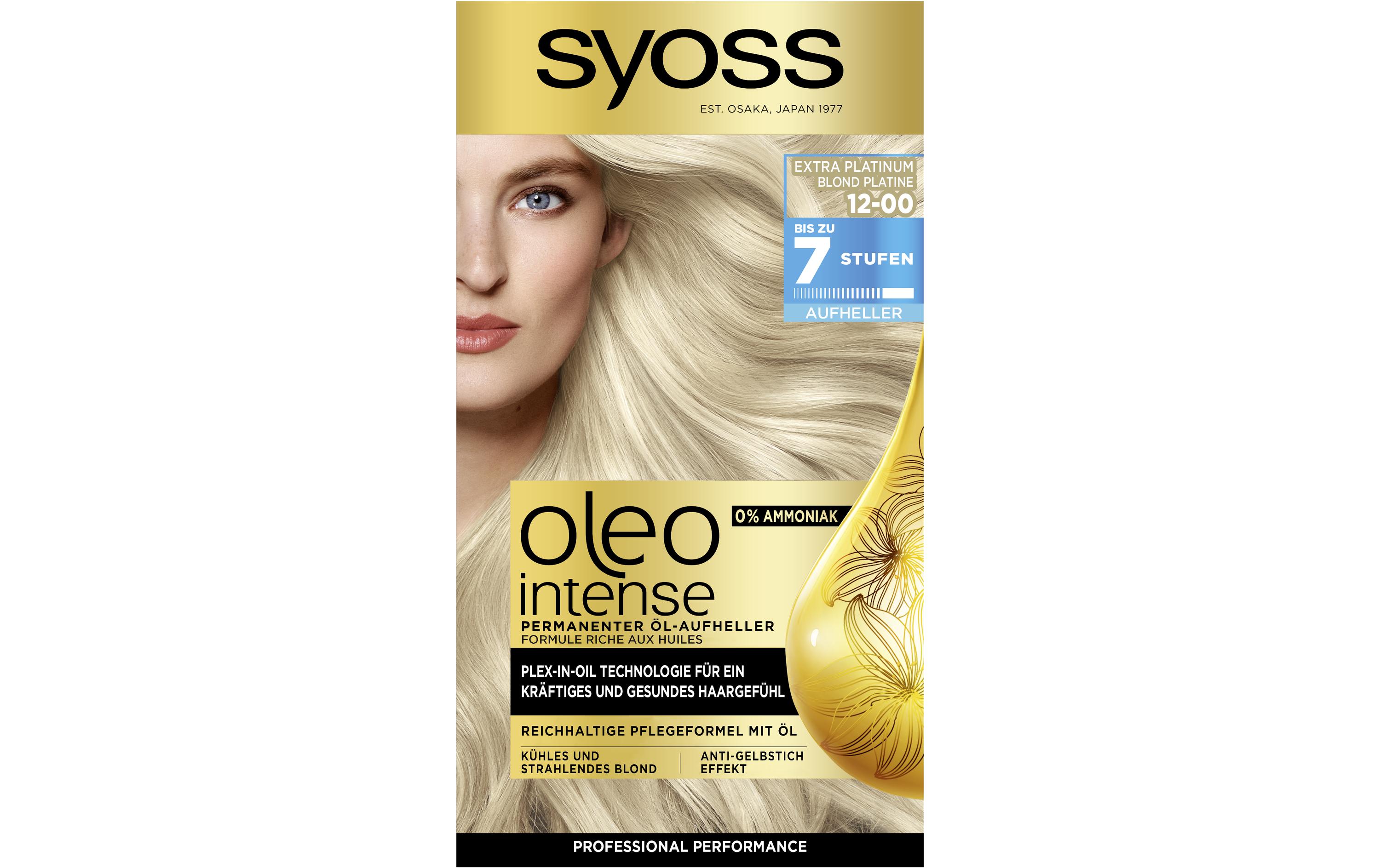 Haarcoloration Oleo Intense 12-00 Silver BlondDauerhafte Haarfarbe, mit pflegenden Ölen