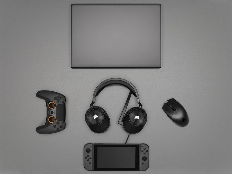 Corsair Headset HS55 Surround Schwarz Gaming Headset mit Surround Sound