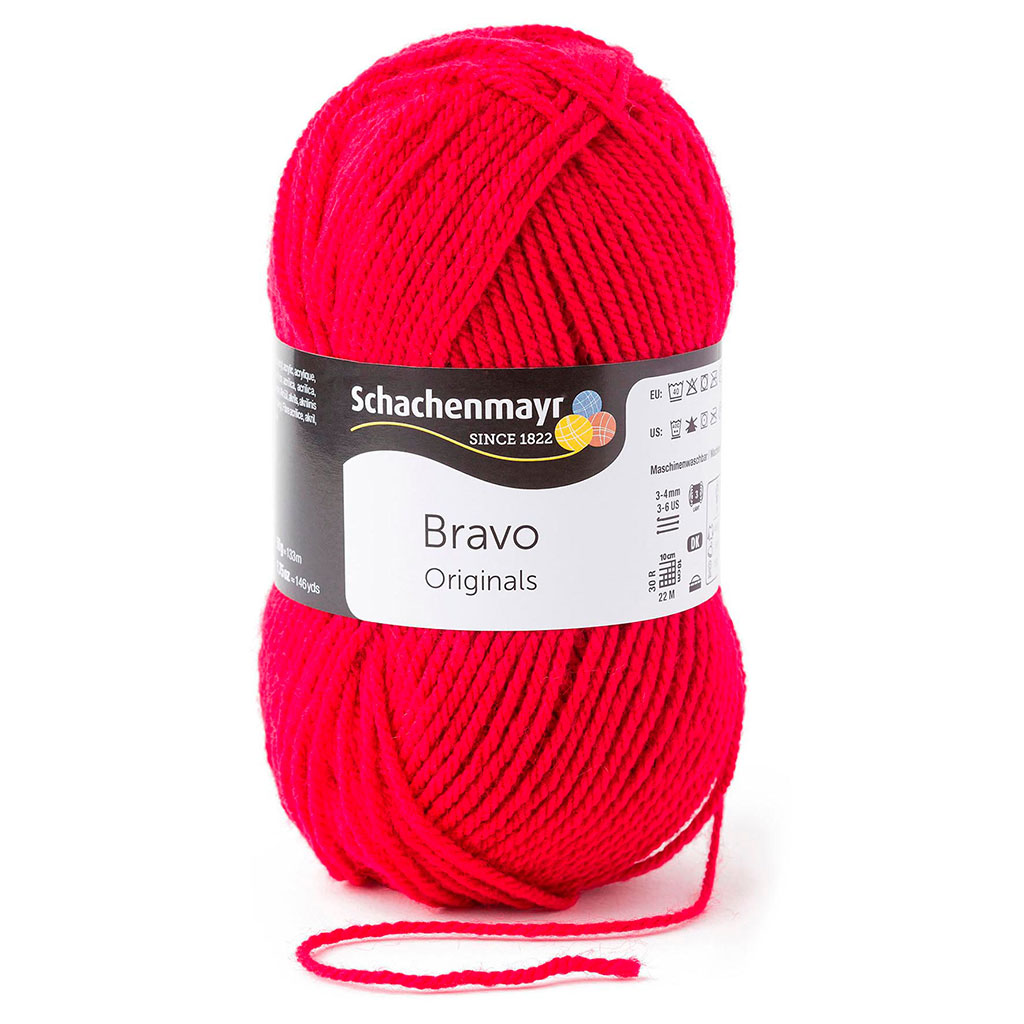 Pelote BRAVO rouge 50g