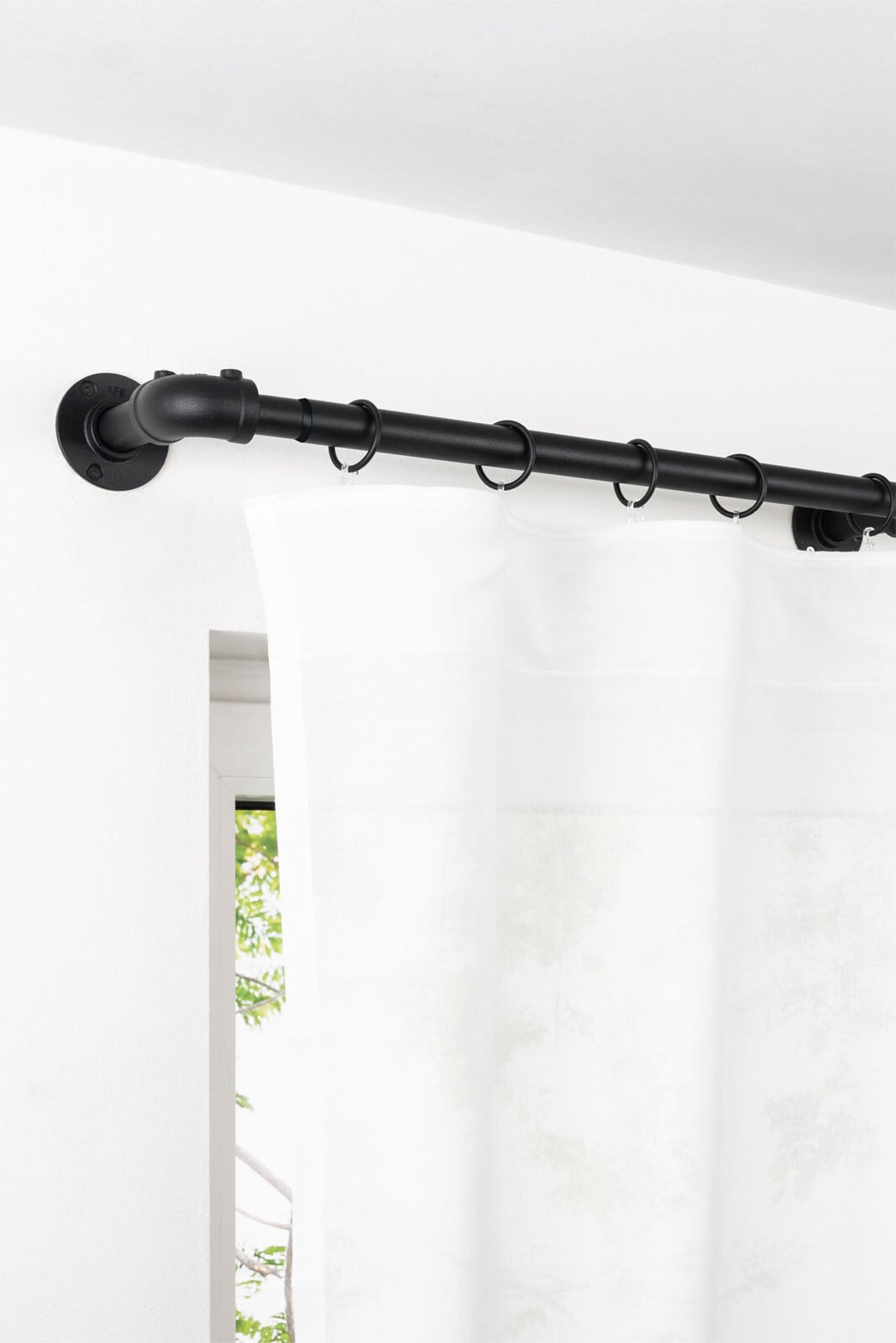 my deco Teleskopgarnitur INDUSTRIAL LOOK 120-210 cm schwarz