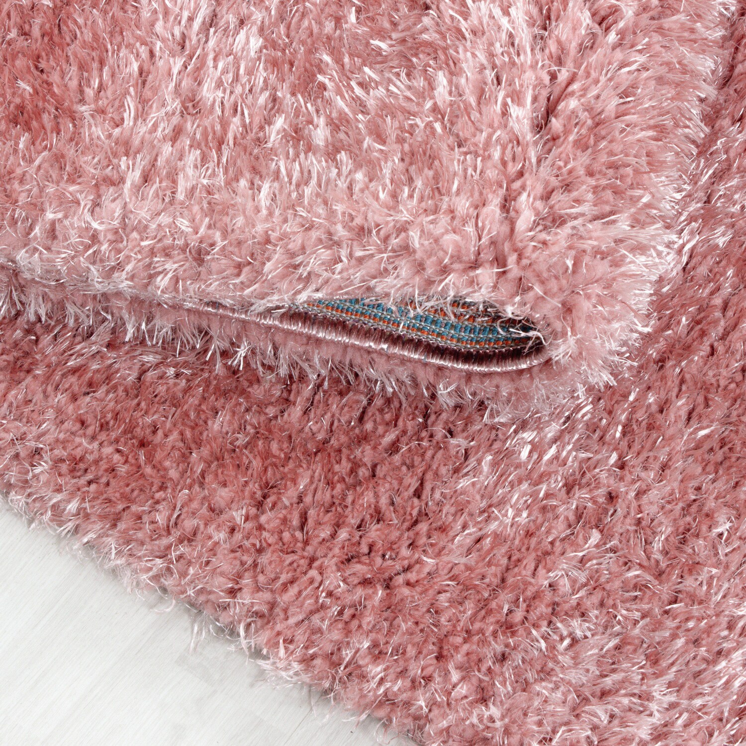 Einfarbig Hochflor Teppich, Flauschiger Langflor Shaggy Teppich, Rechteckig