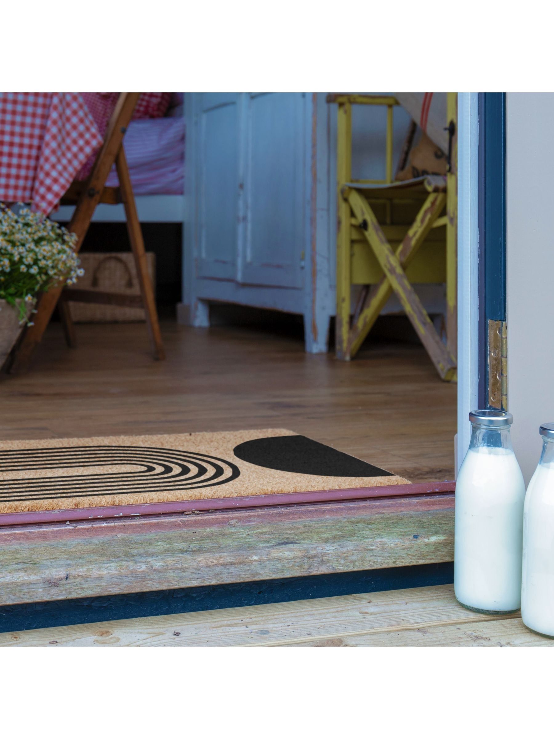 Artsy Mats Abstract Half Moon Doormat