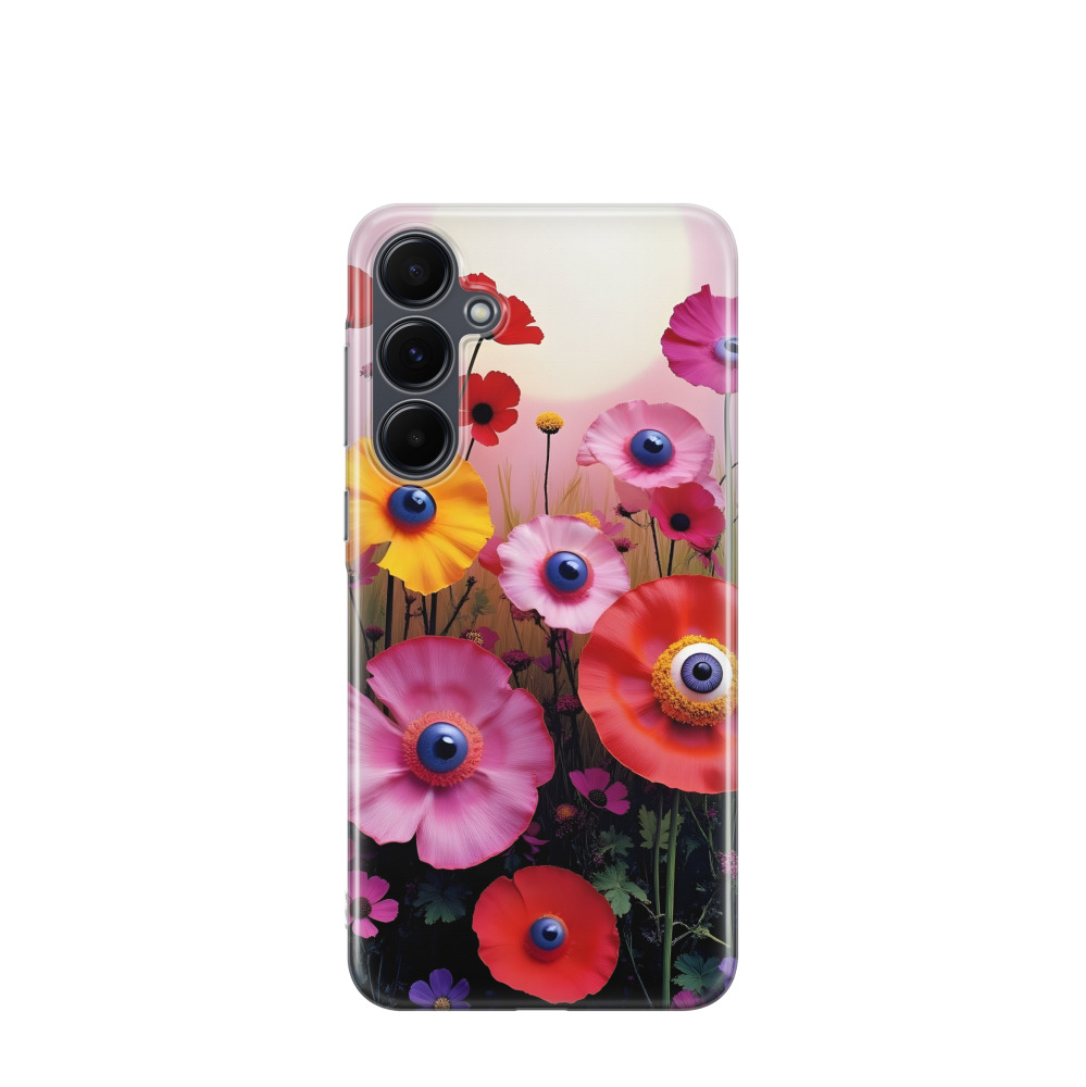 Samsung Galaxy A55 Gummi Hülle Blütenblick - Versch. Farben