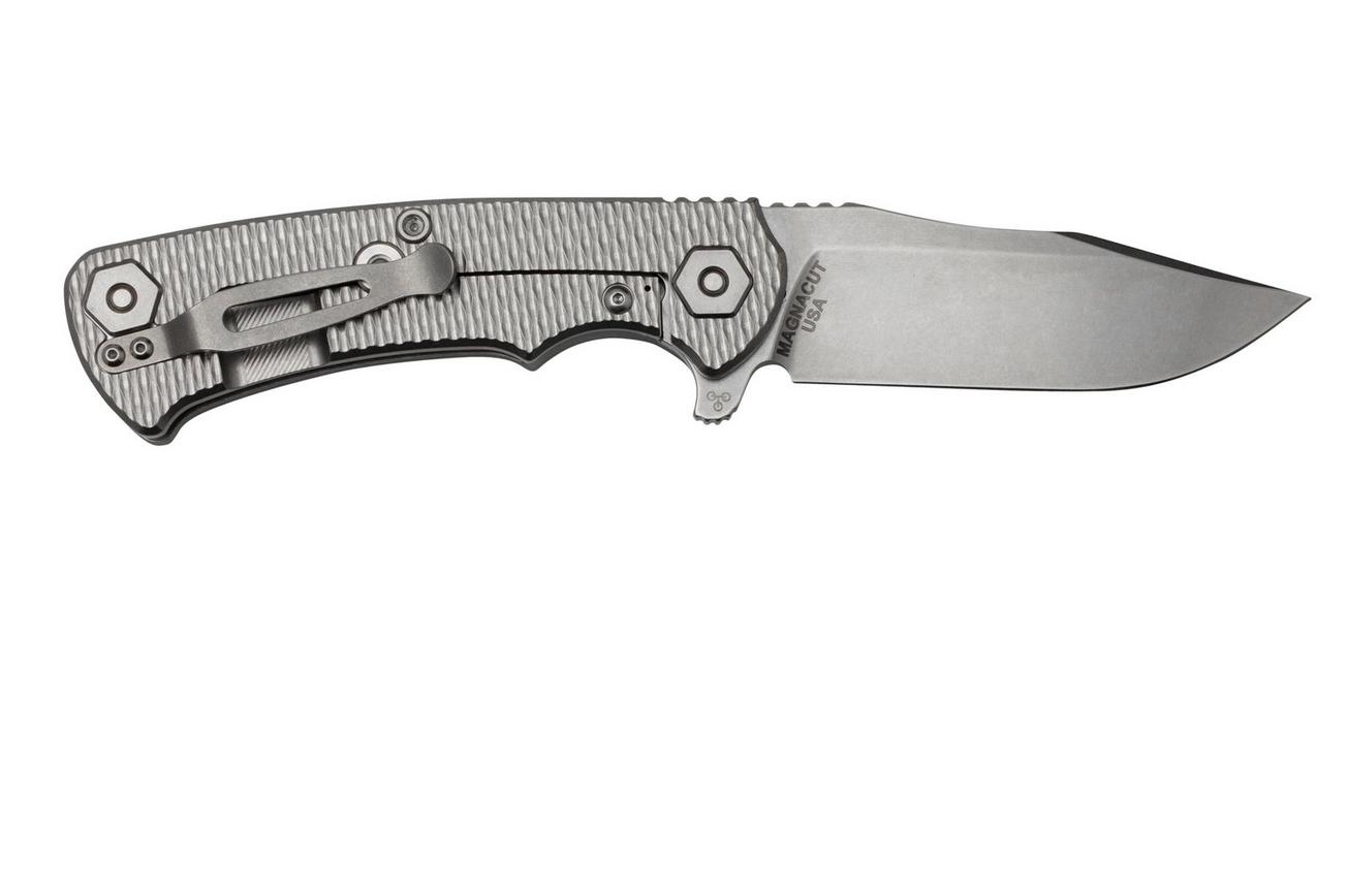 Rick Hinderer Project X, MagnaCut Clip point, Stonewash, Translucent Green G10 zakmes