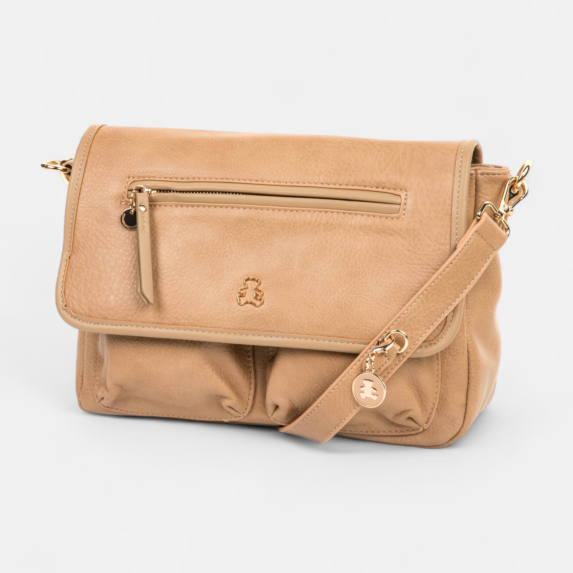 Sac bandoulière beige