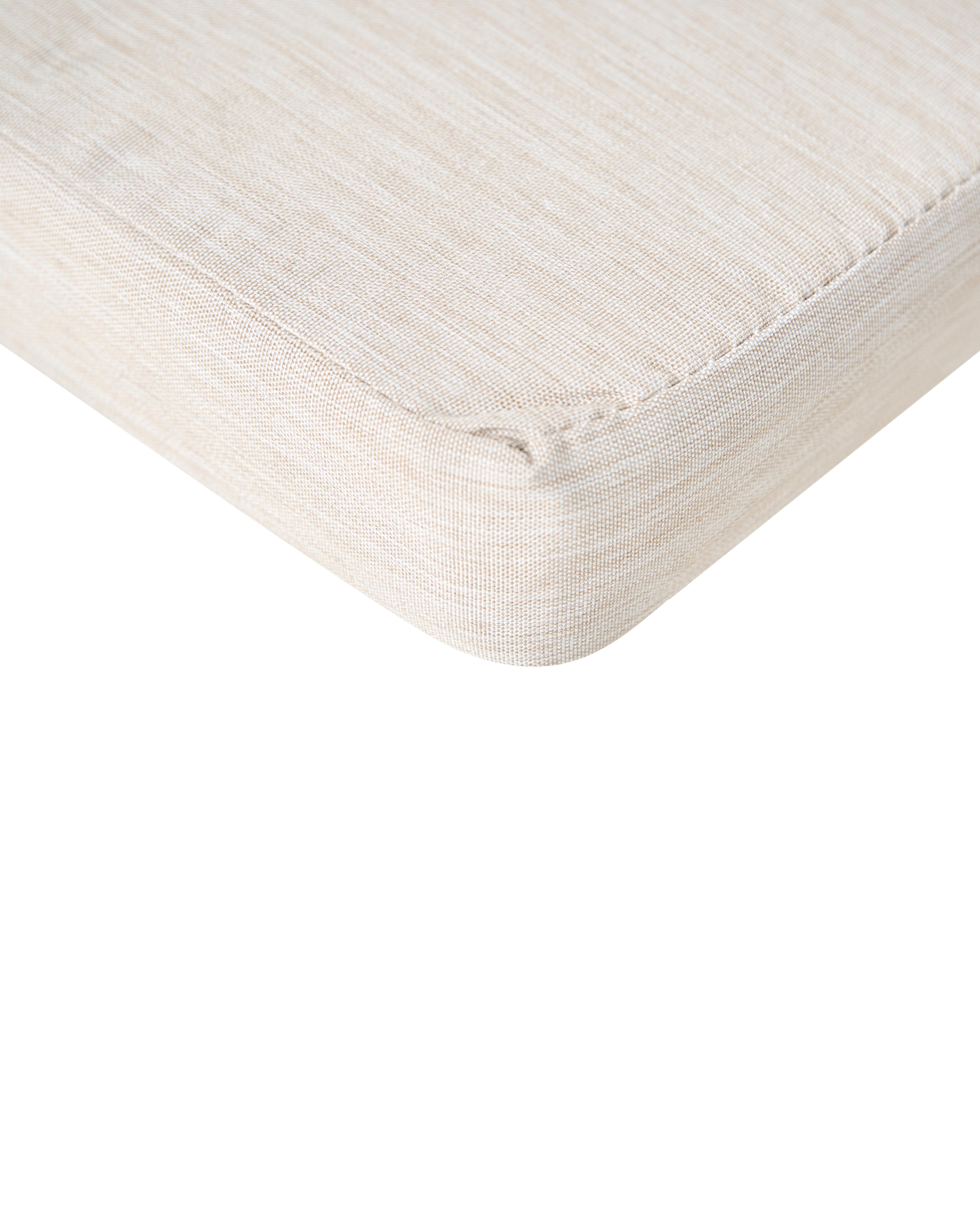 Set van 2 stoelen met zitkussen SASSARI PREMIUM Gecertificeerd acaciahout Lichtbeige