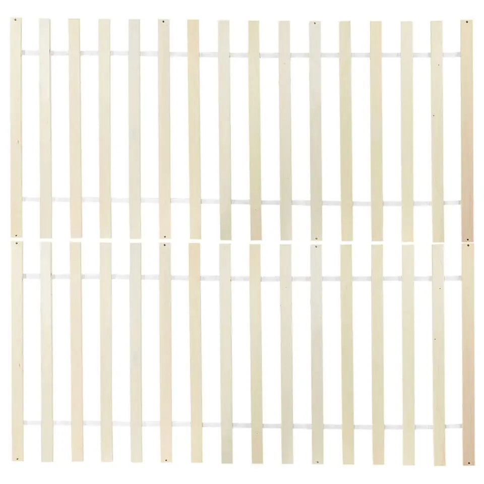 TANNAY - Tweepersoonsbed - Lichthout - 180 x 200 cm - Dennenhout