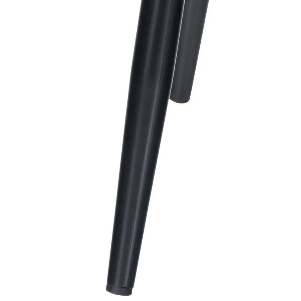CLP Eetkamerstoel Antibes zwart Frame - Fluweel - blauw