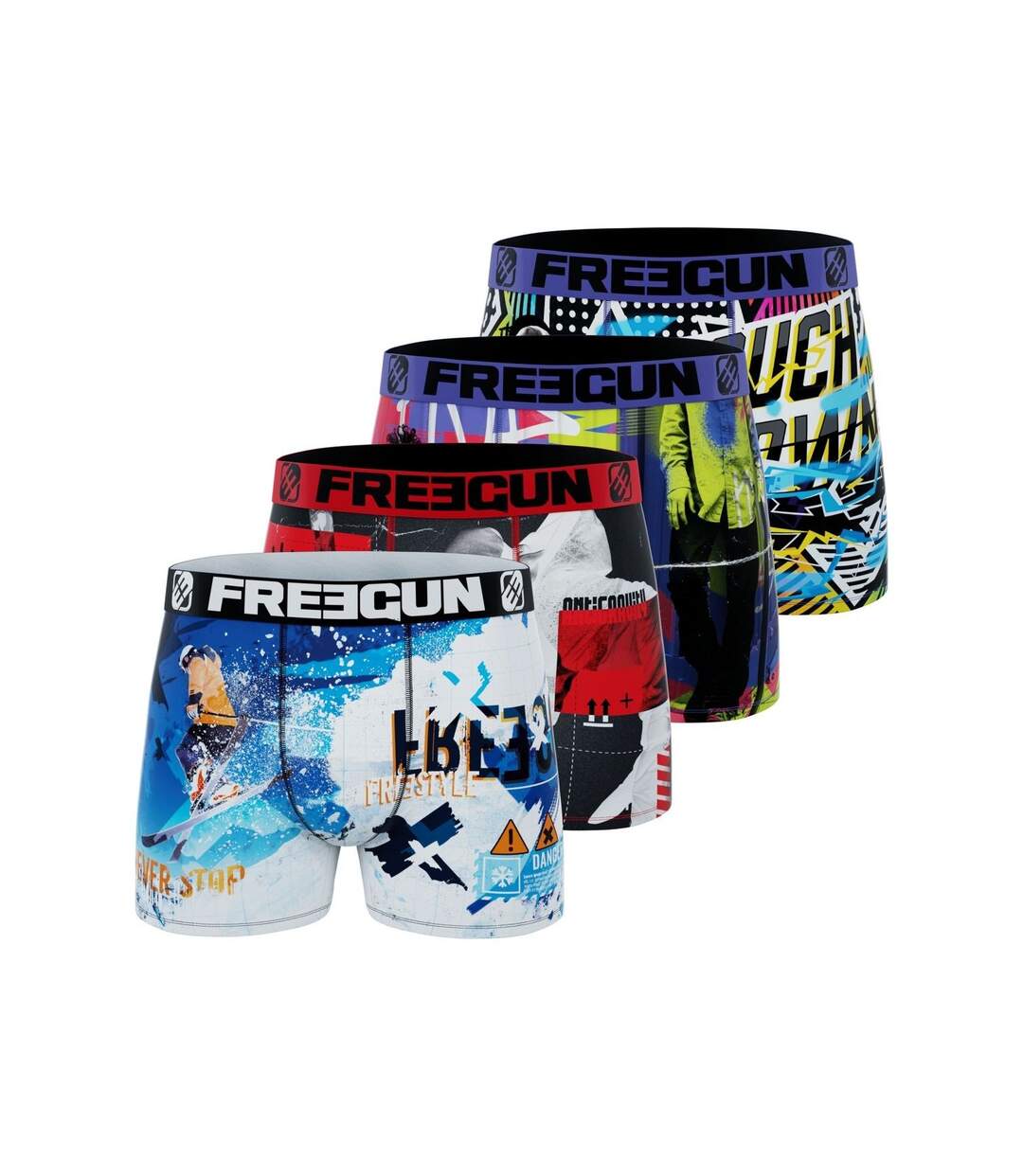 Boxer Homme Respirant, Calecon Homme Confortable, Original et Stretch (Lot de 4)
