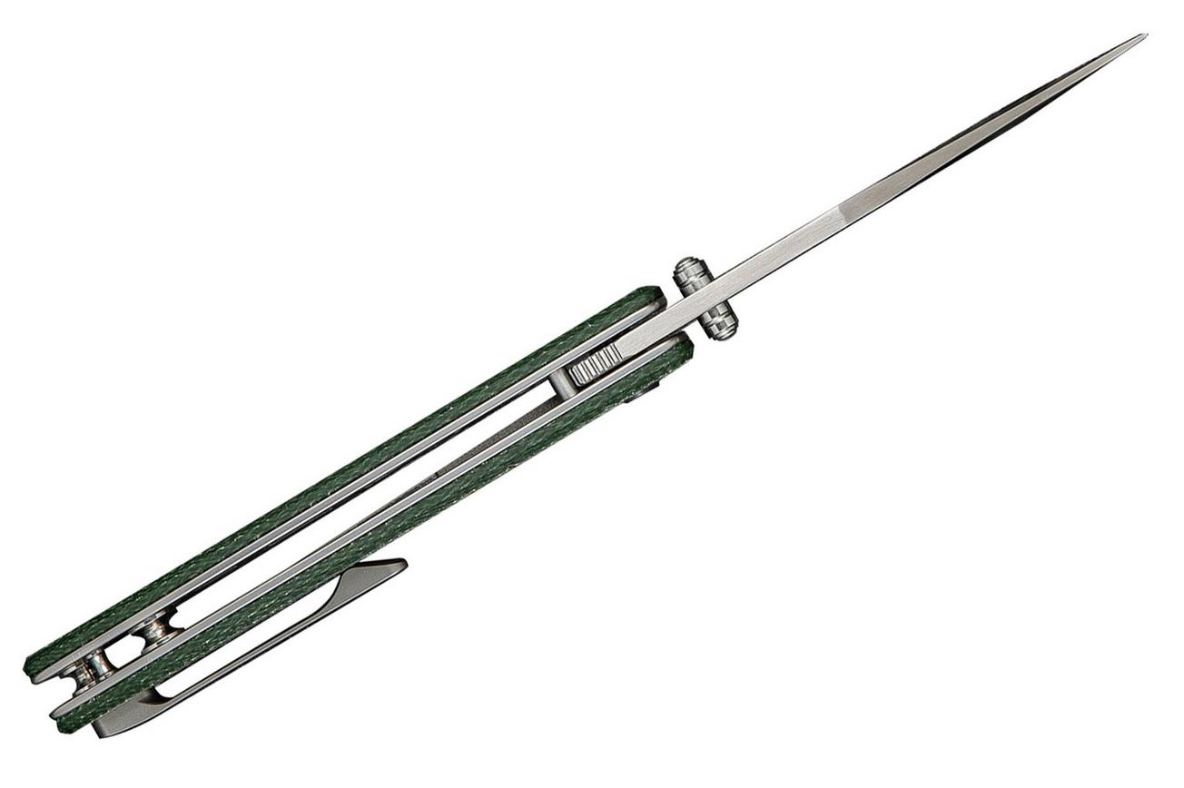 Civivi Clingman C23065-4 Satin Finished Nitro-V Green Canvas Micarta, zakmes, Taylor Martin design