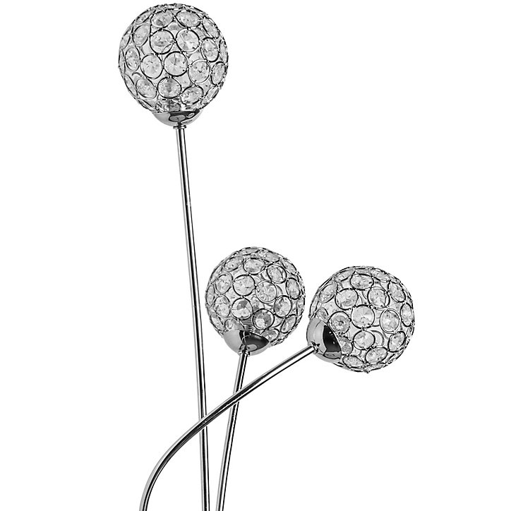 Lampadaire Mantus GoodHome G9 argent brillant