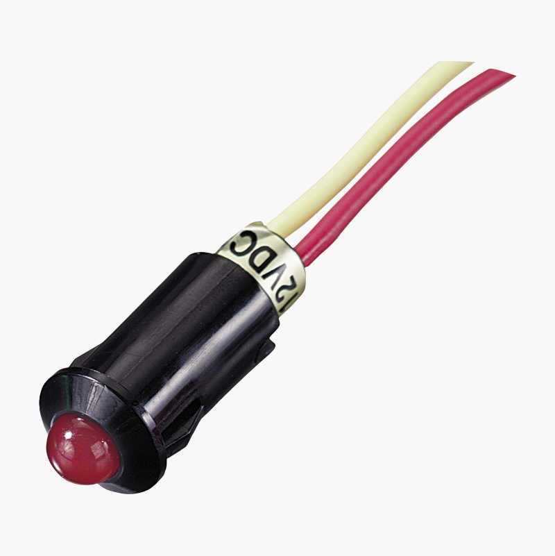 LED-indikatorlampe, grønn, 12 V