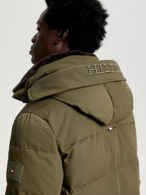 Parka utilitária Rockie com capuz acolchoado e quente