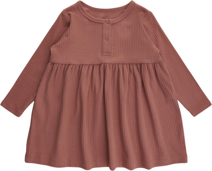 Soft Gallery SGJenni Wide Rib Dress NOOS Brick dust