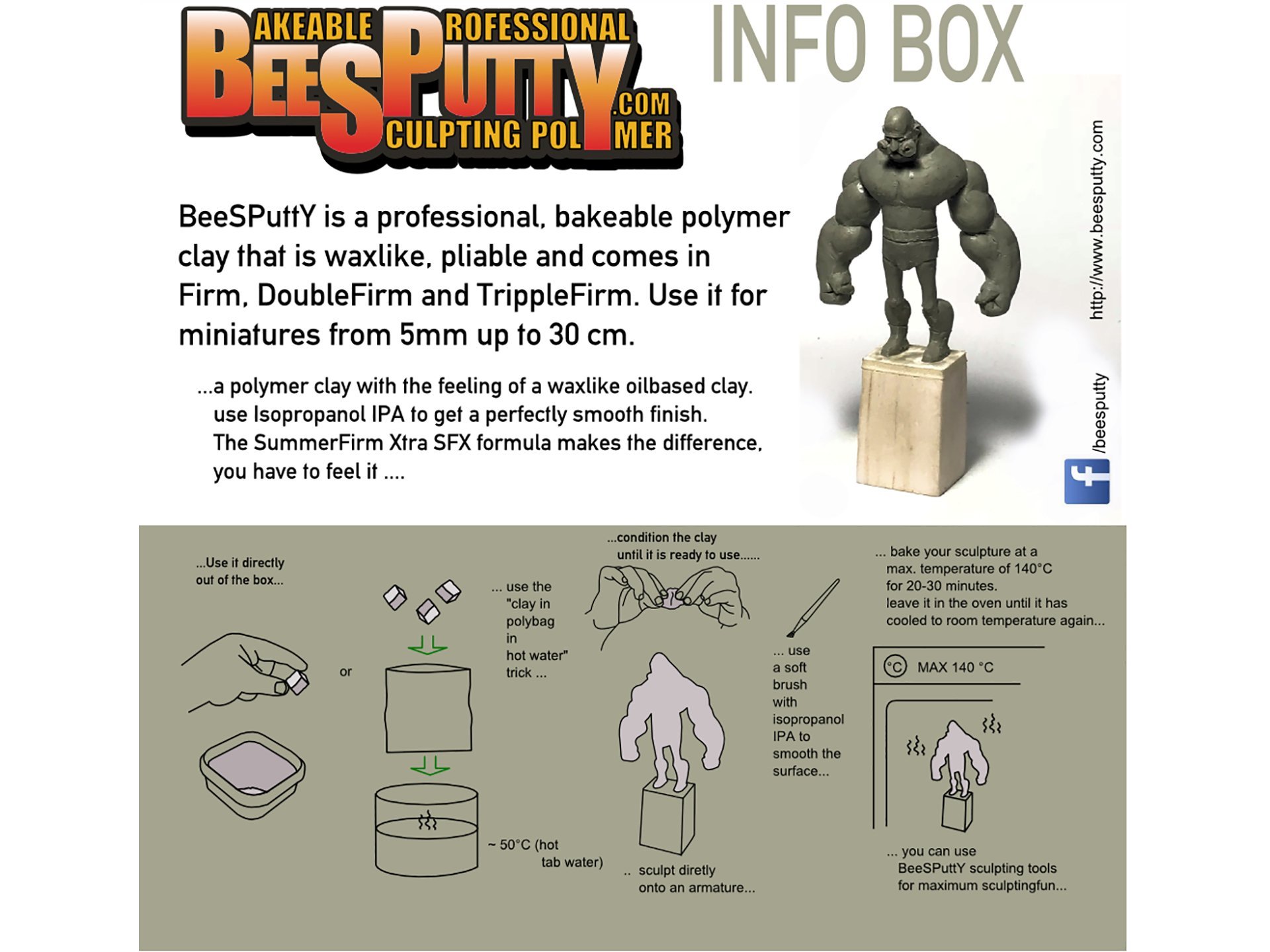 Beesputty Profi Modelliermasse Firm