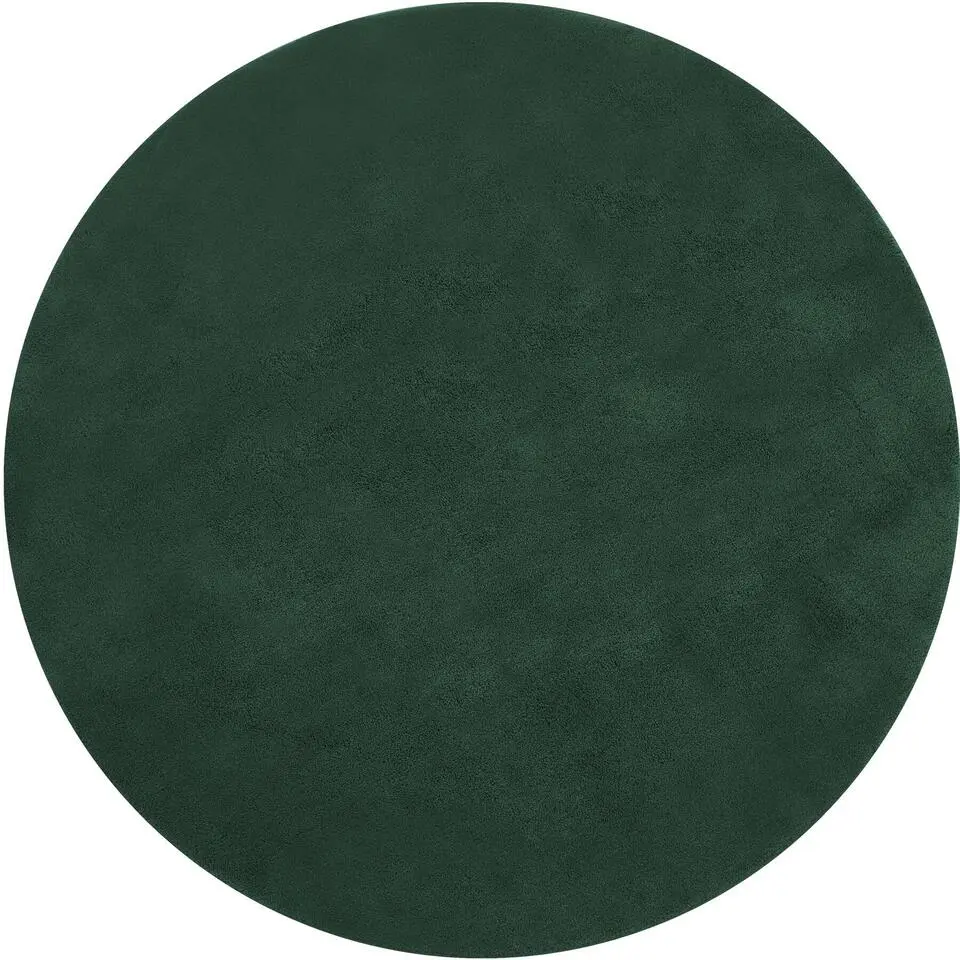 tectake® Kortpolig vloerkleed Soft Zone Ø 120 cm - Groen