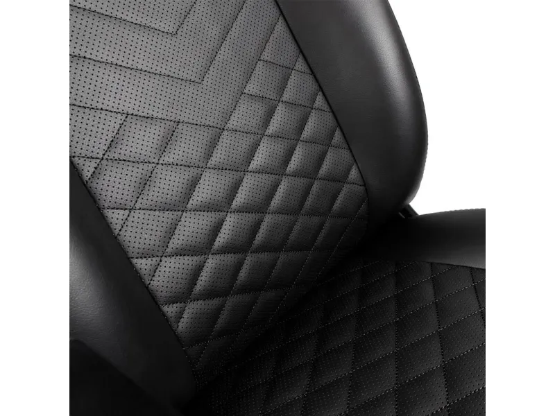noblechairs Icon, Polstret sæde og ryglæn, Sort, Kunstigt læder, Polyurethan (PU)