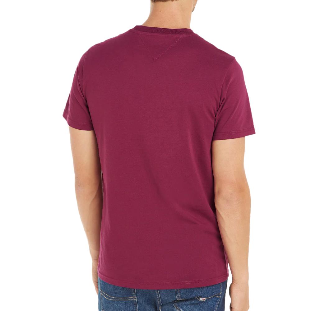 Tommy Hilfiger T-shirt Rouge Homme Tommy Hilfiger Slim Linear Chest