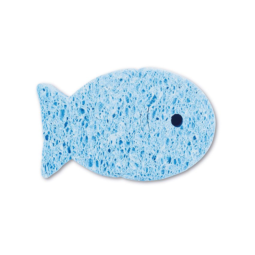 Eponge naturelle - Bleu - Doré