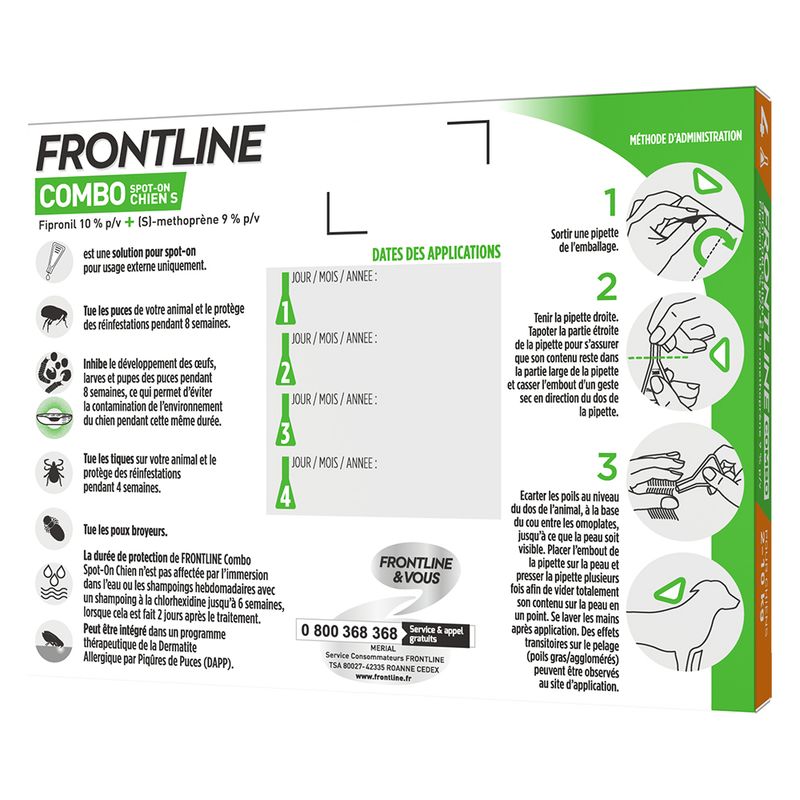FRONTLINE Combo S, 2 - 10 kg