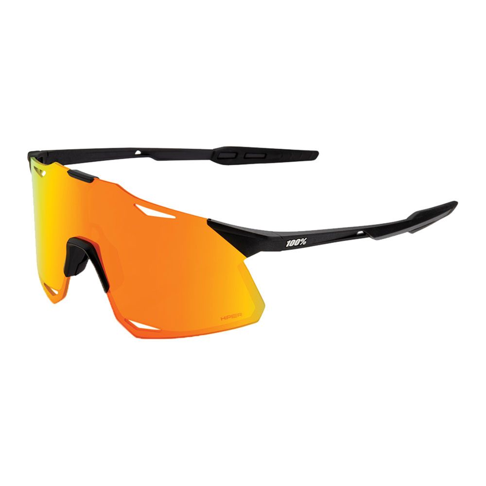 100 percent HYPERCRAFT - Lunettes de soleil matte black/hiper red multilayer mirror