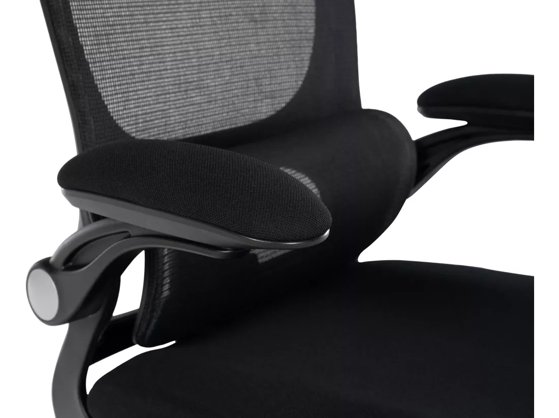 Chaise de bureau - Tissu - Noir - Newberg