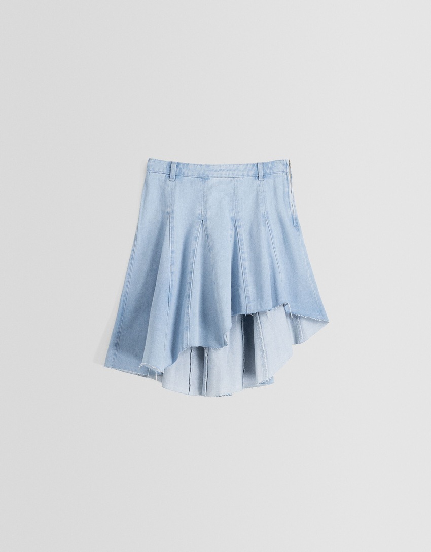 Saia midi jeans