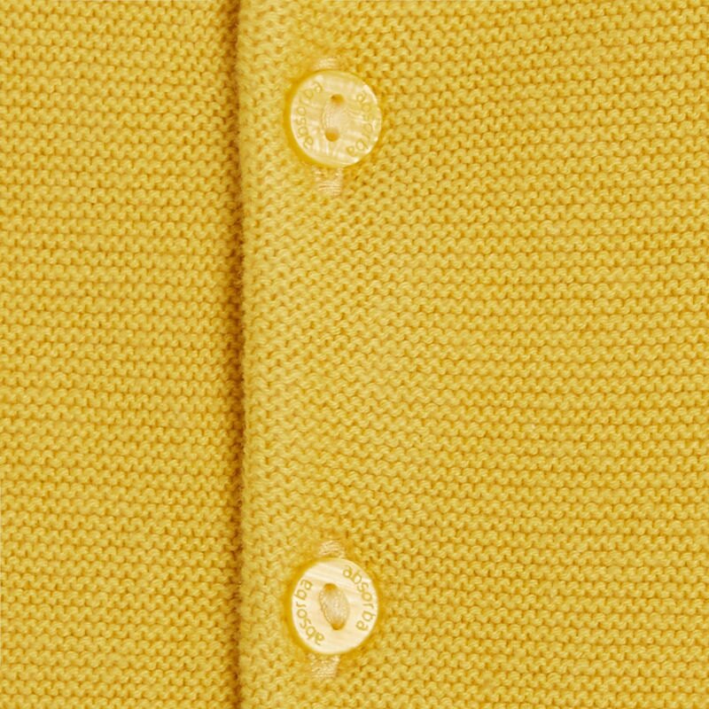 Cardigan bébé en coton bio jaune Absorba Jaune