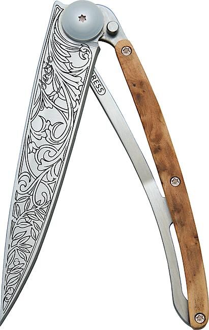 DEEJO - COUTEAU WOOD TATOO 37 G