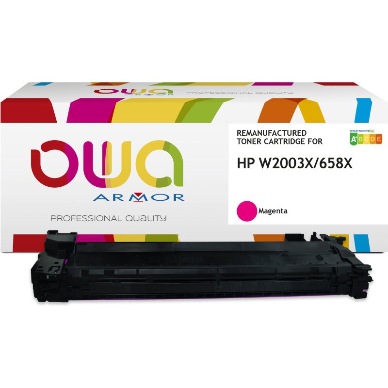 Toner remanufacturé OWA - haute capacité - pour HP W2001X