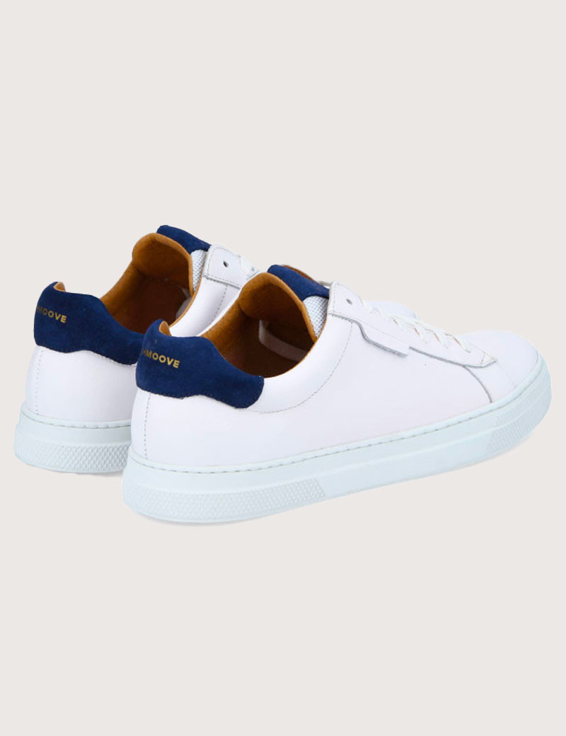 SCHMOOVE BASKETS HOMME SPARK CLAY BLANC MARINE