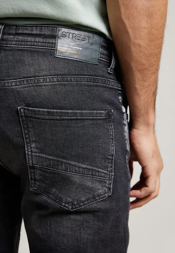 Regular Fit Jeans - black havy random wash