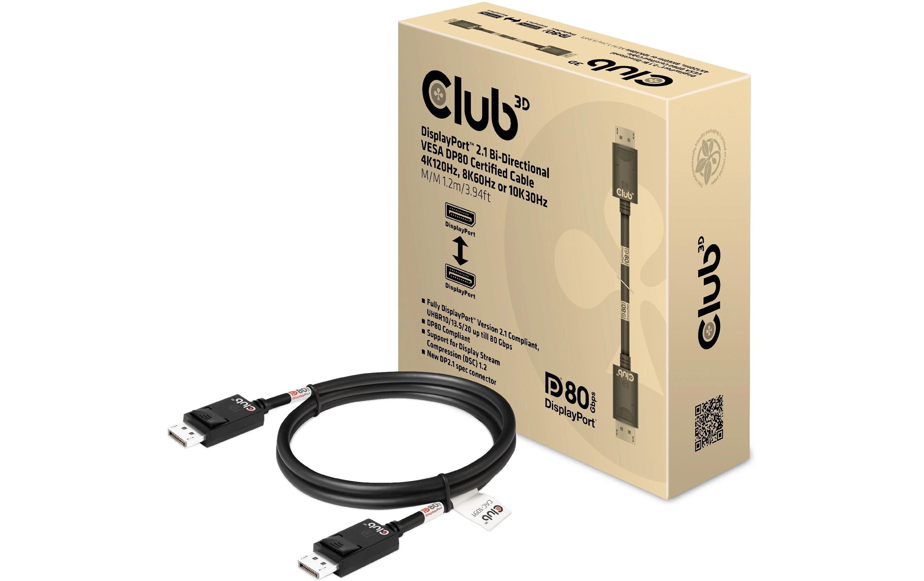 Kabel CAC-1091 DisplayPort - DisplayPort, 1.2 mBi-Direktionales DP-Kabel