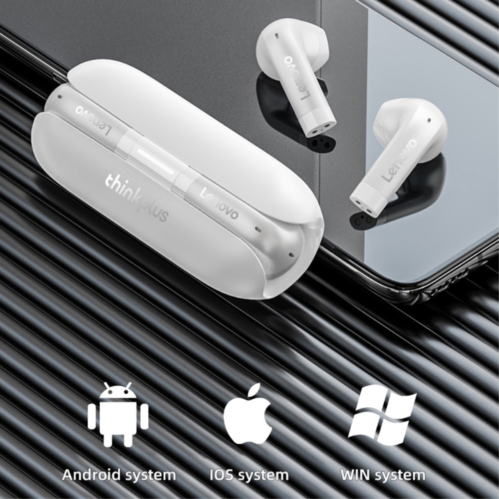 thinkplus TW60W TWS Bluetooth 5.3 In-Ear Kopfhörer Headset mit Ladecase (300mAh) - Weiss