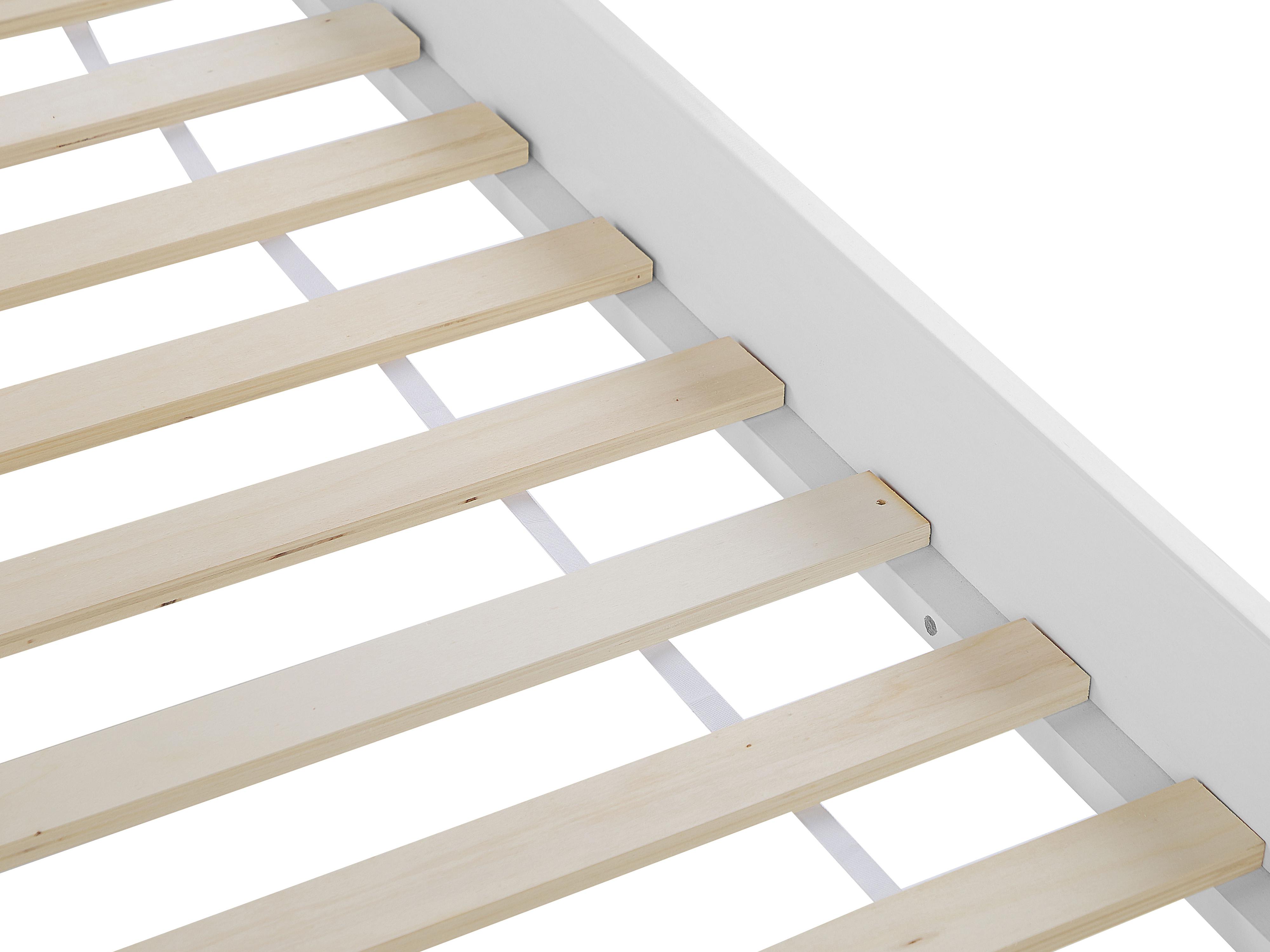 Bed Dennenhout CASTRES 180 x 200 cm Wit