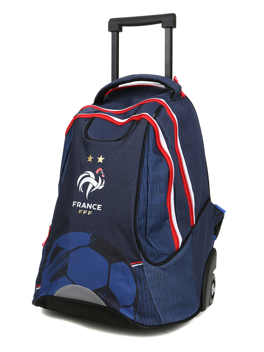 Sac À dos À roulettes FÀdÀration FranÀaise de Football 2 ÀtoilesÀ- 2 compartiments