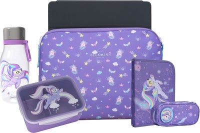 Beckmann Laptopveske, Pennal, Flaske & Matboks, Super Pony