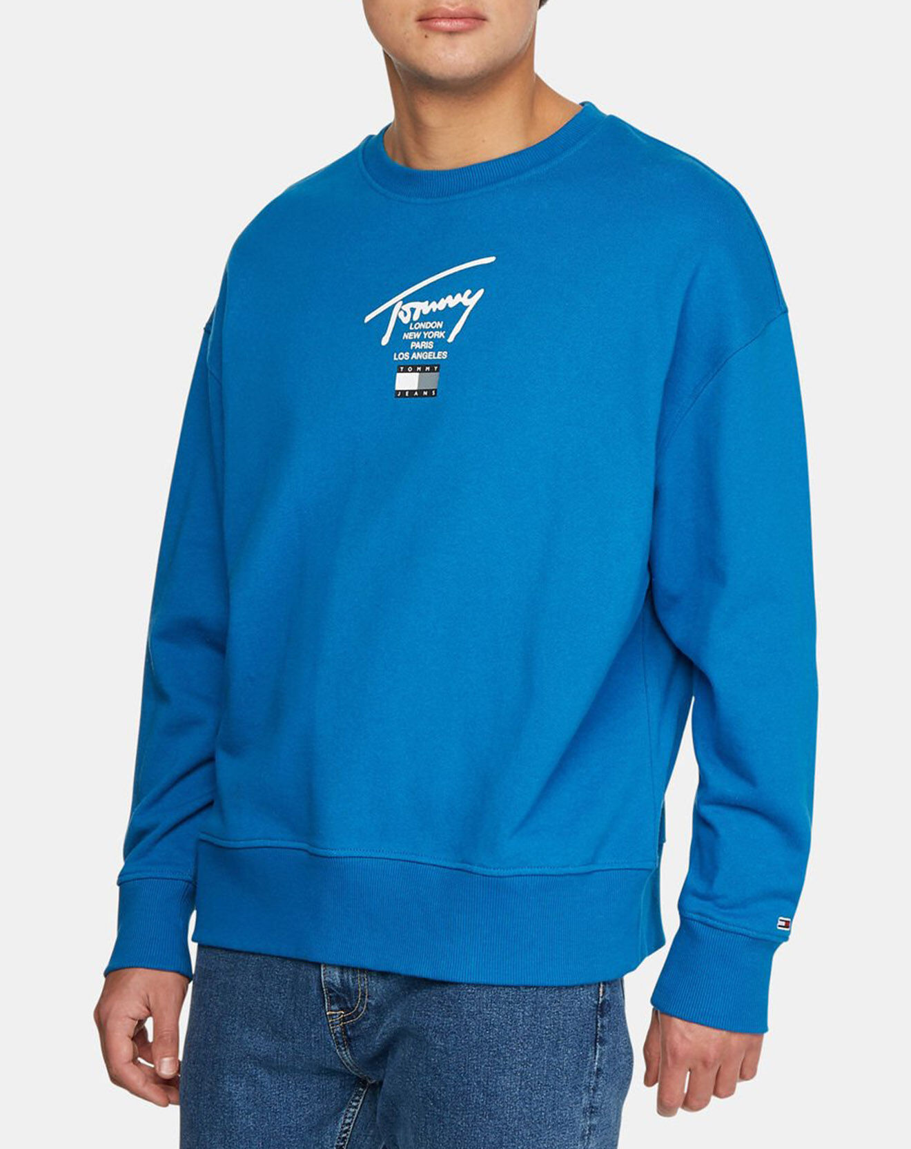 Tommy Jeans Sweat Essential Sig  bleu électrique
