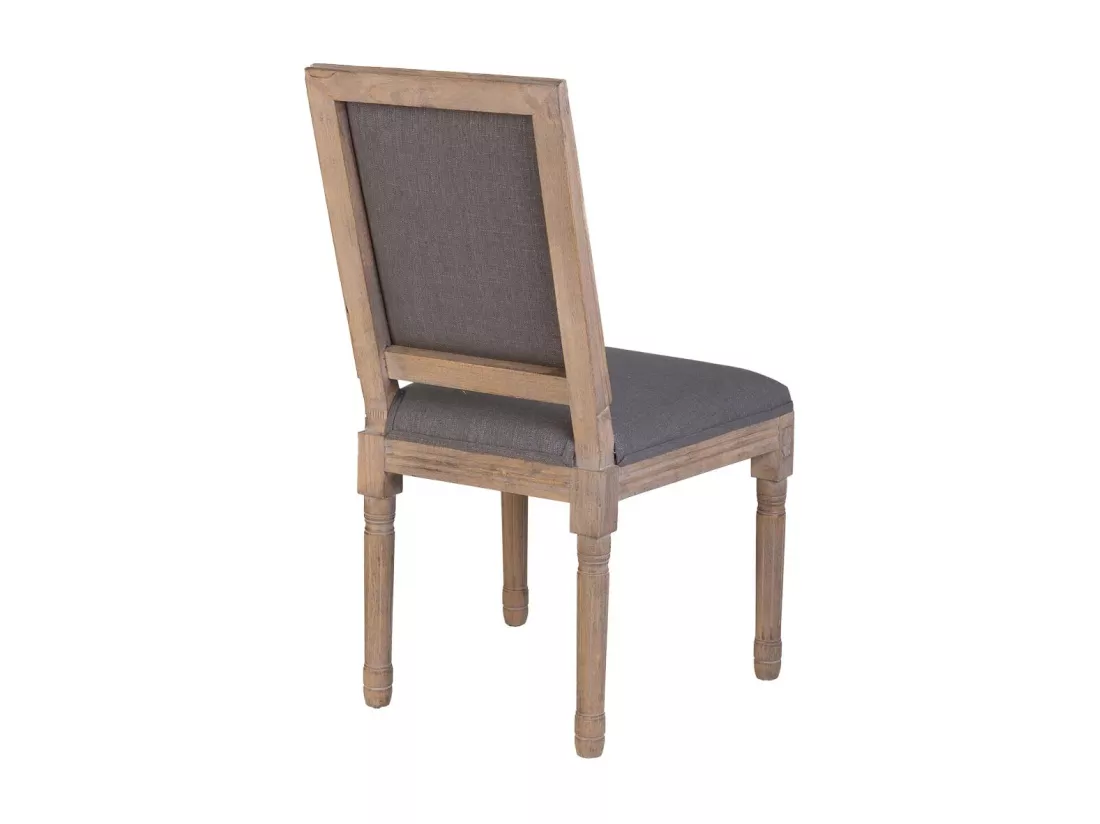 Chaise en bois rembourrée 50x46x95h cm