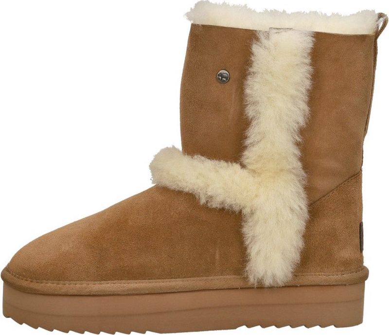 Warmbat Australia Kangaroo Plateau dames gevoerde boot - Cognac