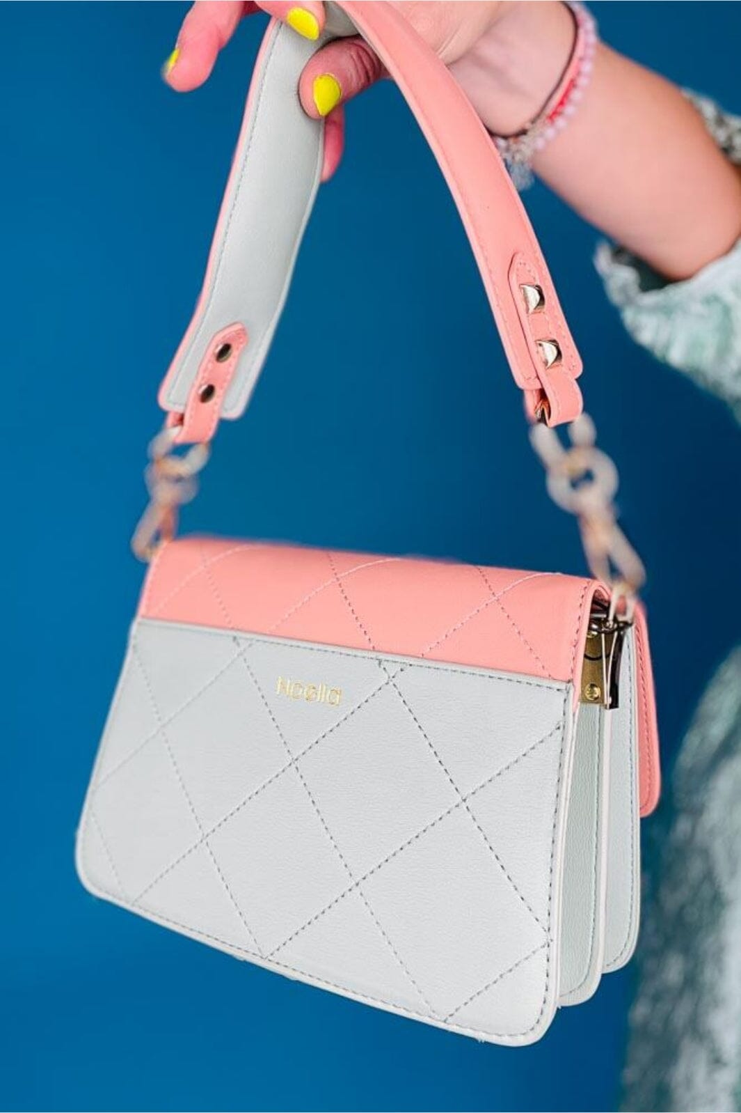 Noella Blanca Bag Medium rose white green