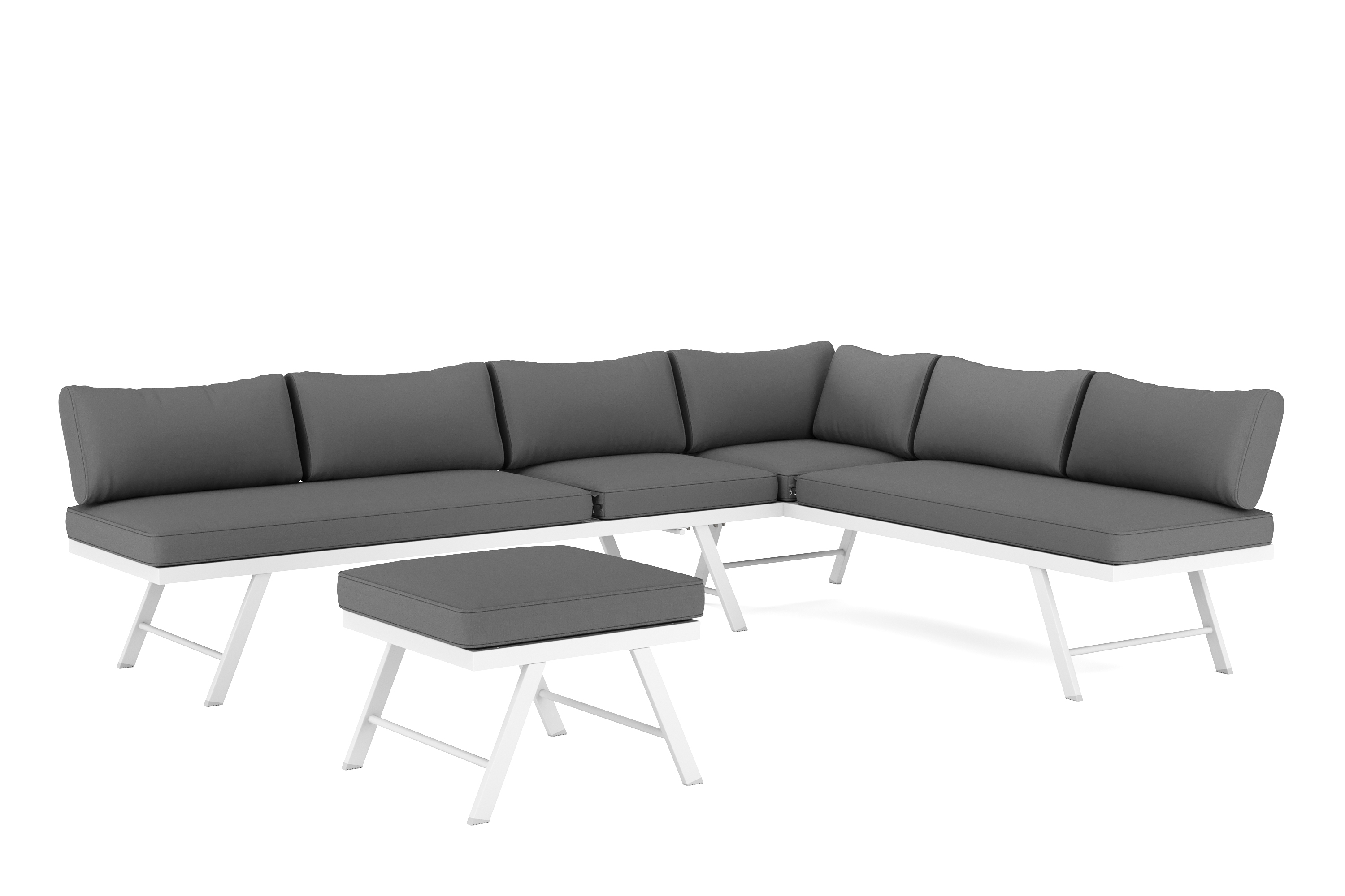 Lounge CALVI multifunktional anthrazit/weiss