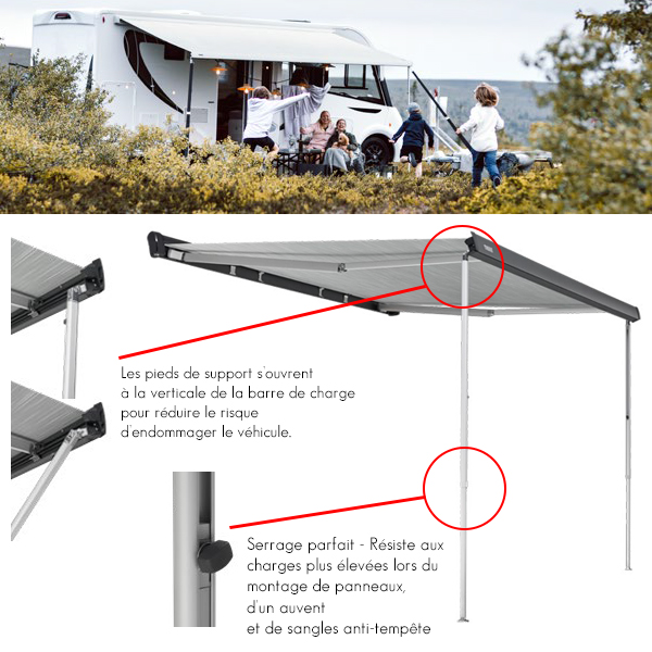 Store THULE 4200 Omnistor Anodisé de 2,60 à 4m50