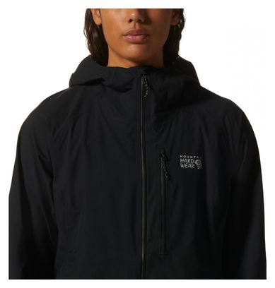 Veste Imperméable Mountain Hardwear New Stretch Ozonic Noir Femme