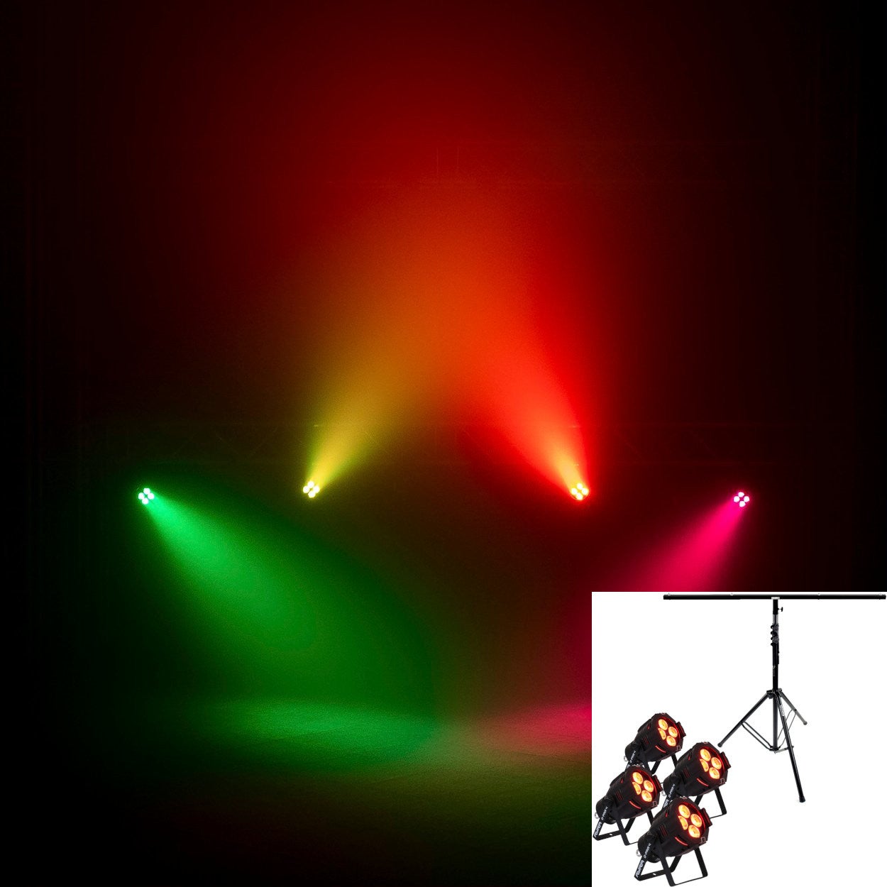 Ayra Q-Par 4 complete LED lichtset