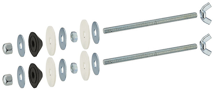 Kit de fixation de réservoir WC, 6 x 80 mm