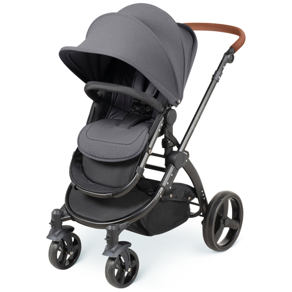 Ickle Bubba Stomp Urban 3-in-1 Reisesystem mit Autositz & ISOFIX-Basis, Schiefergrau